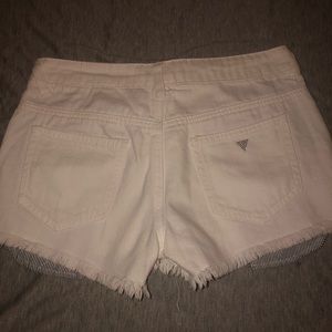 Girls white Guess Shorts